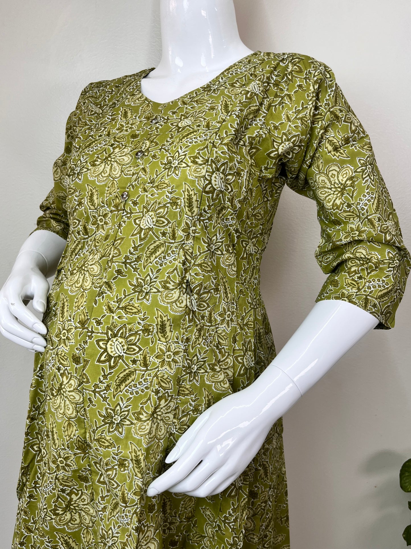 Women's Pure Cotton Maternity and Nursing Kurti