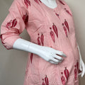 Women's Maternity Cotton Kurti with Relaxed Fit