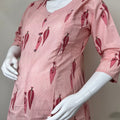 Women's Maternity Cotton Kurti with Relaxed Fit