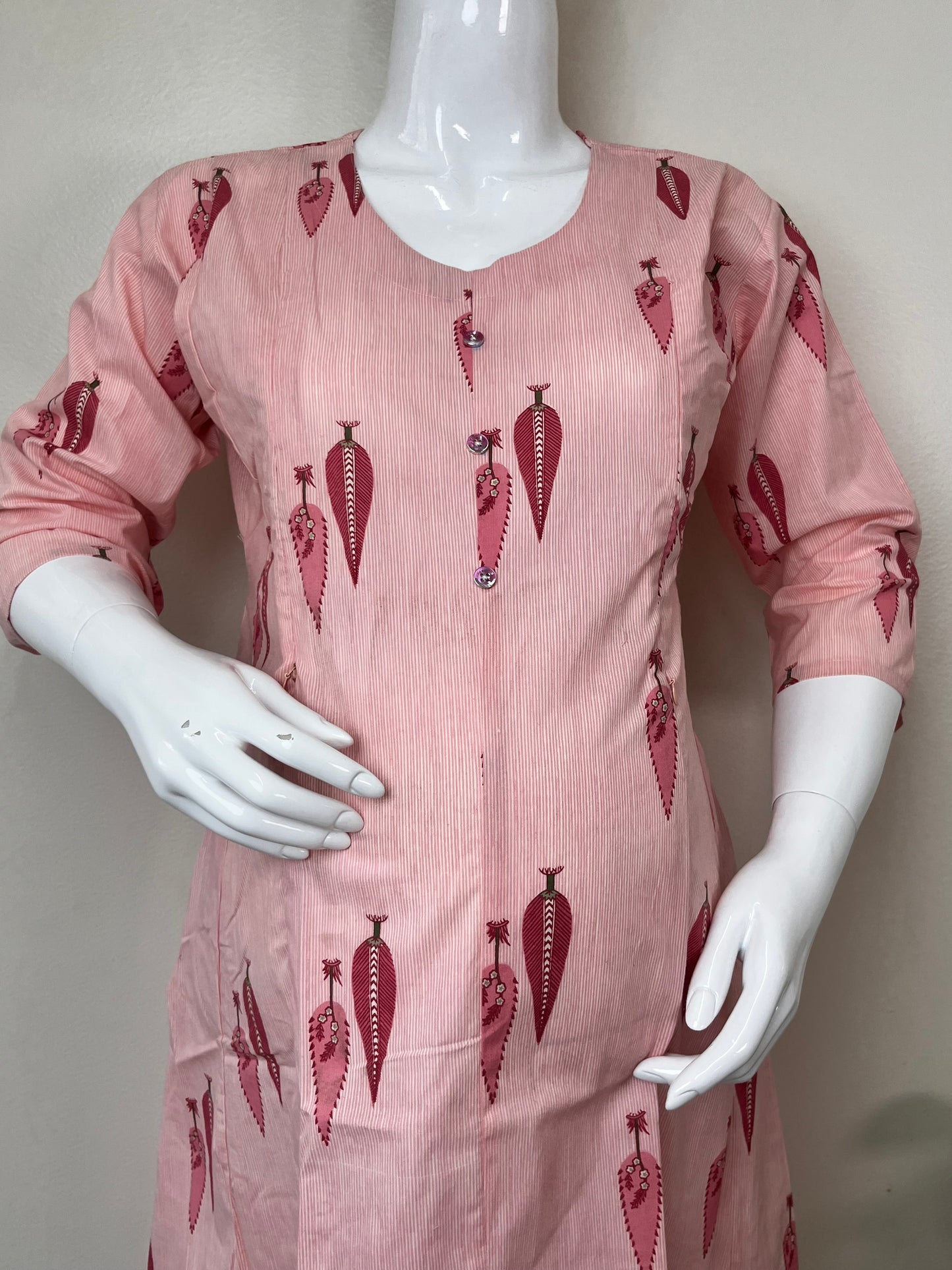 Women's Maternity Cotton Kurti with Relaxed Fit