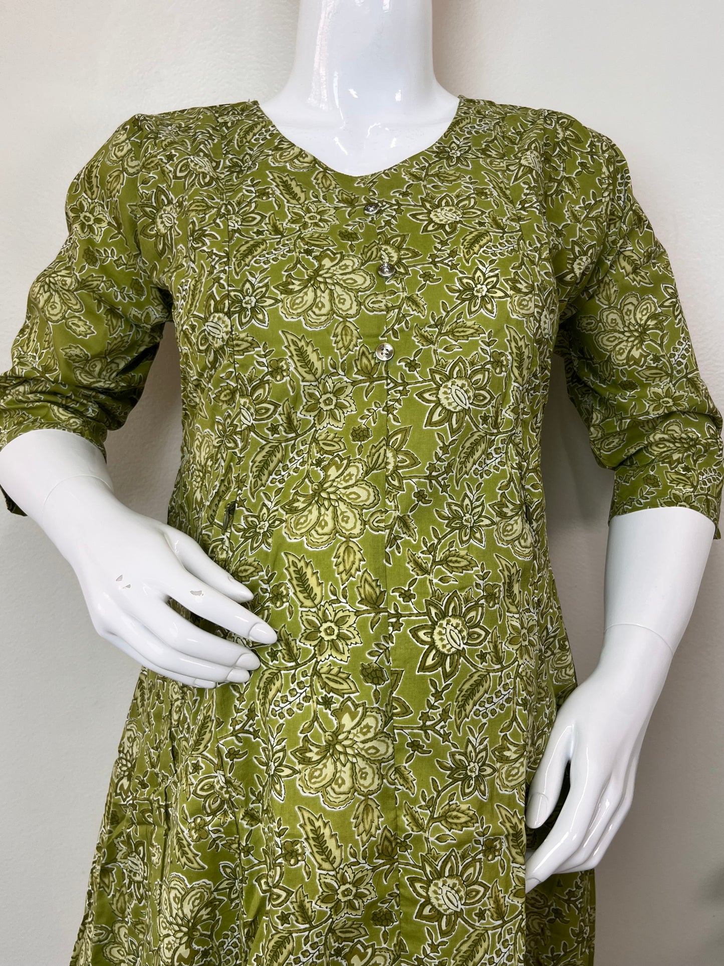 Women's Pure Cotton Maternity and Nursing Kurti