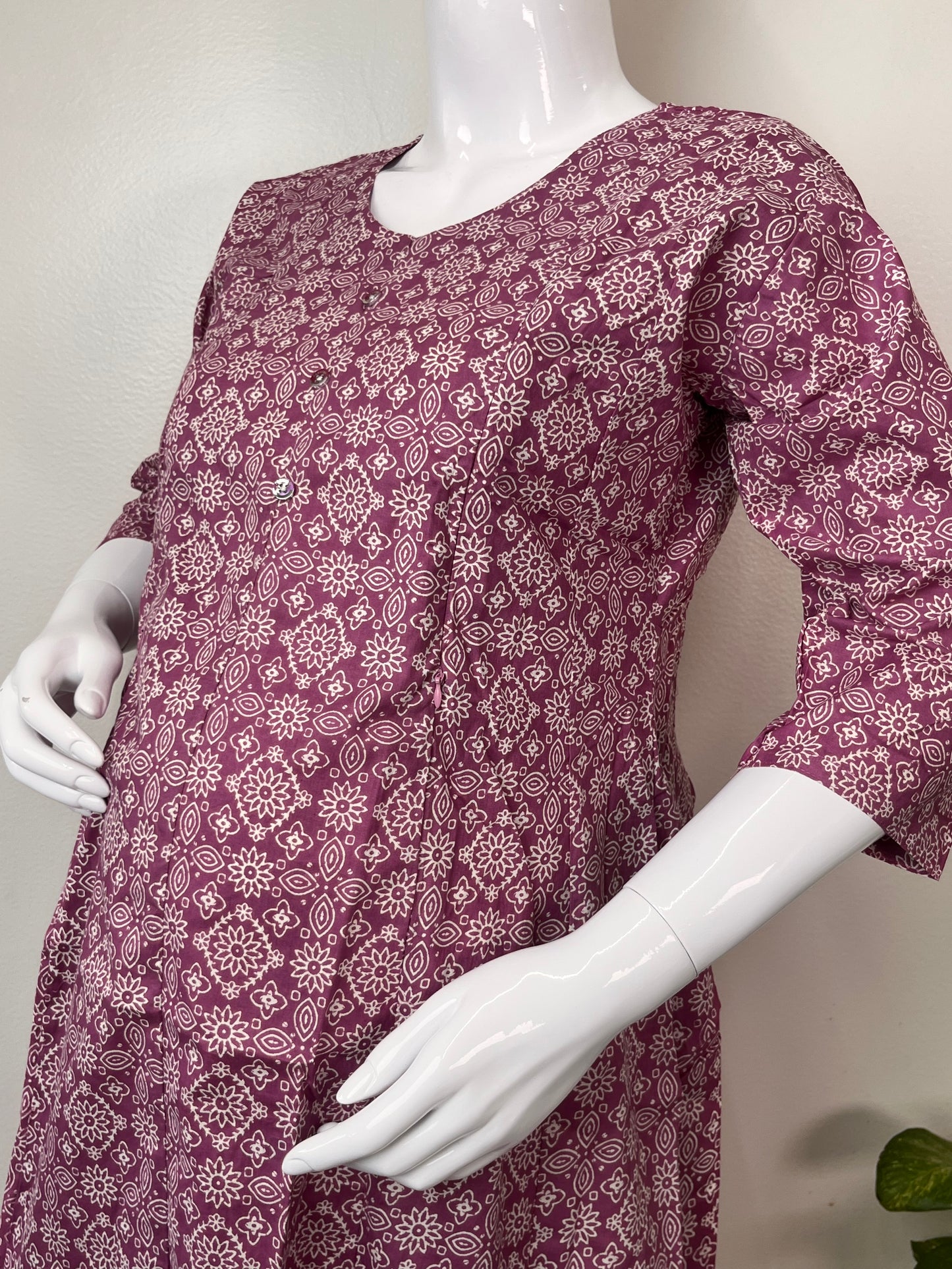 Women's Pure Cotton Maternity and Nursing Kurti