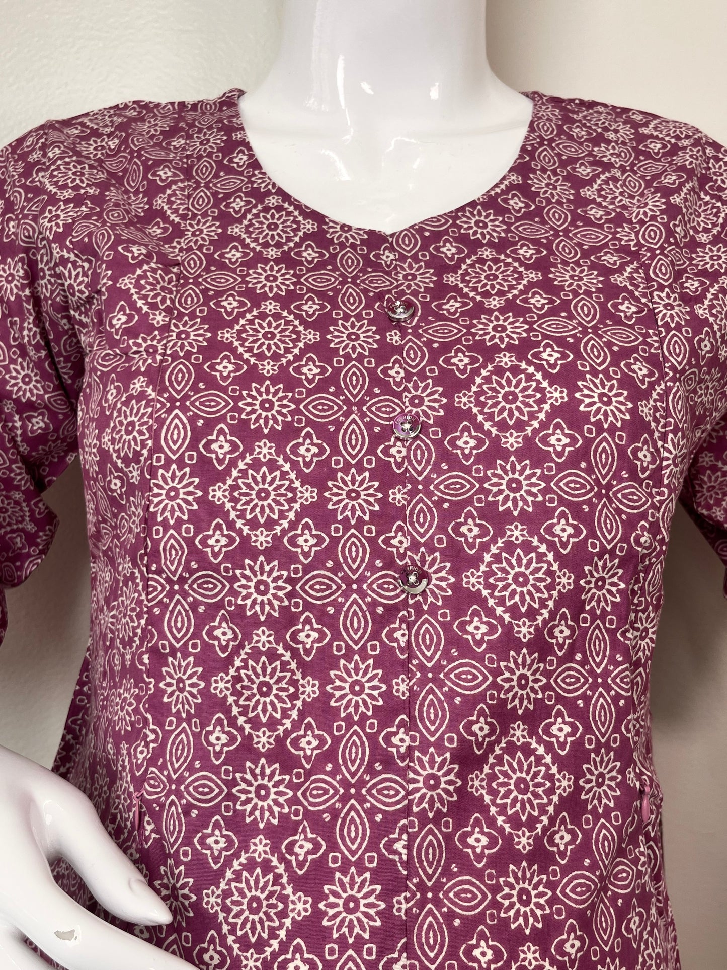 Women's Pure Cotton Maternity and Nursing Kurti