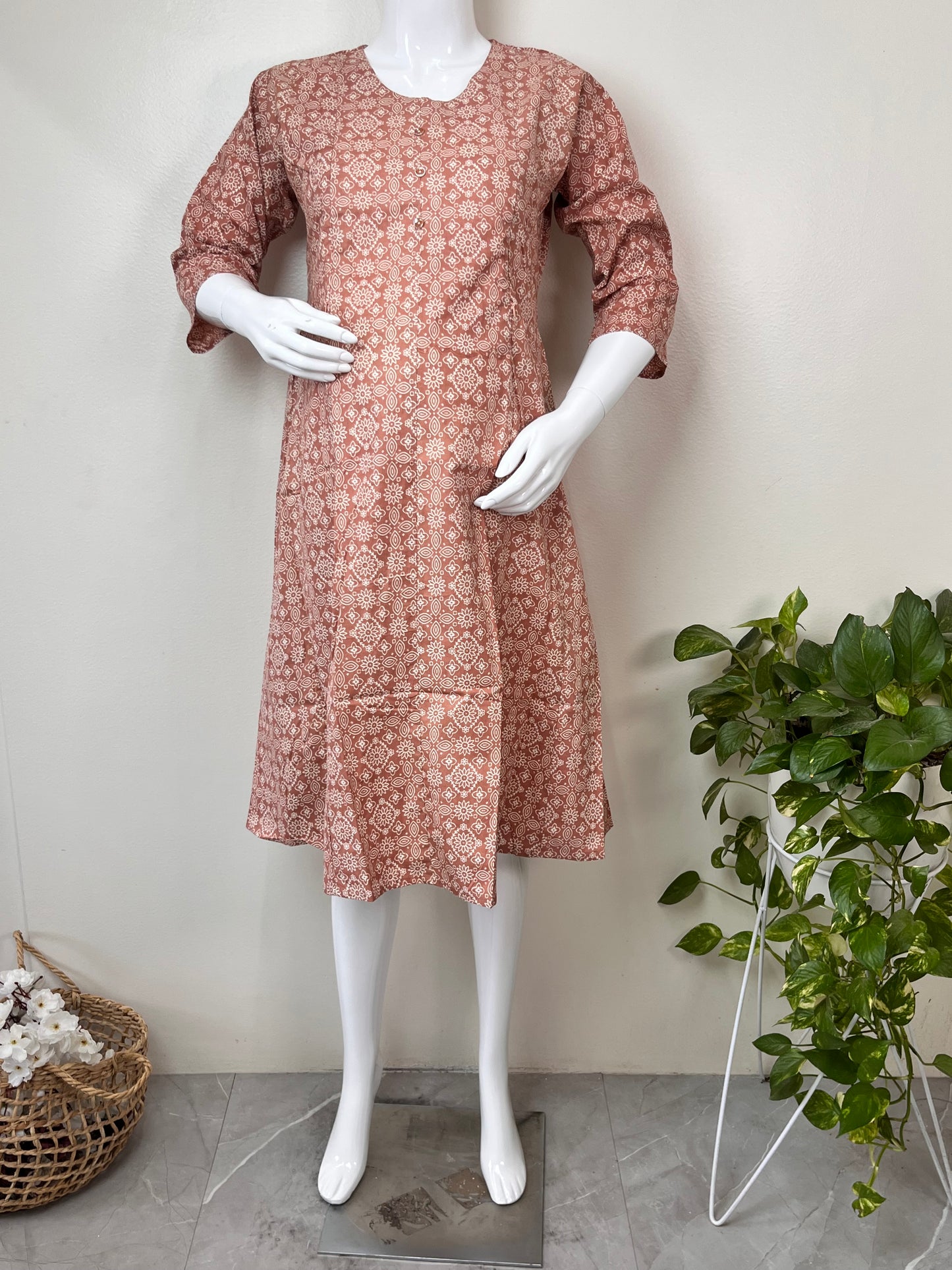 Soft and Breathable Pure Cotton Maternity Kurti