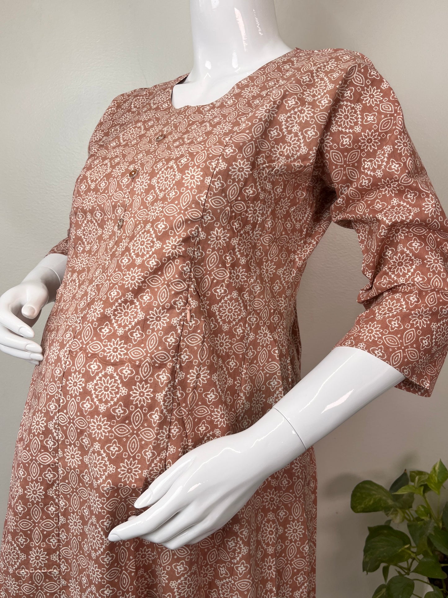 Soft and Breathable Pure Cotton Maternity Kurti