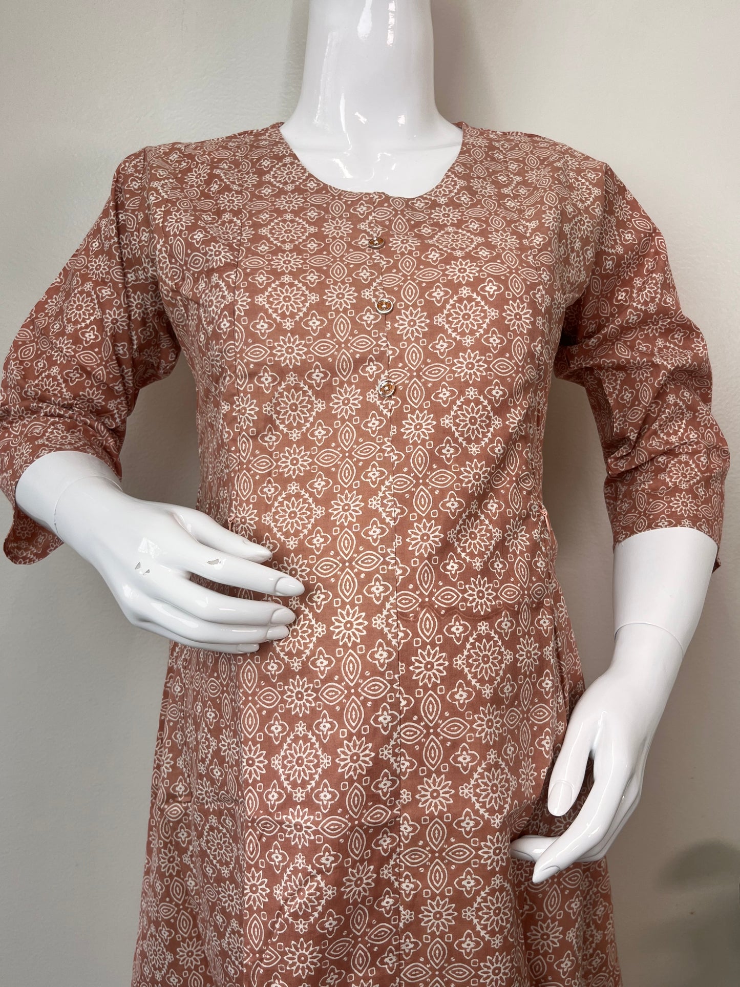 Soft and Breathable Pure Cotton Maternity Kurti