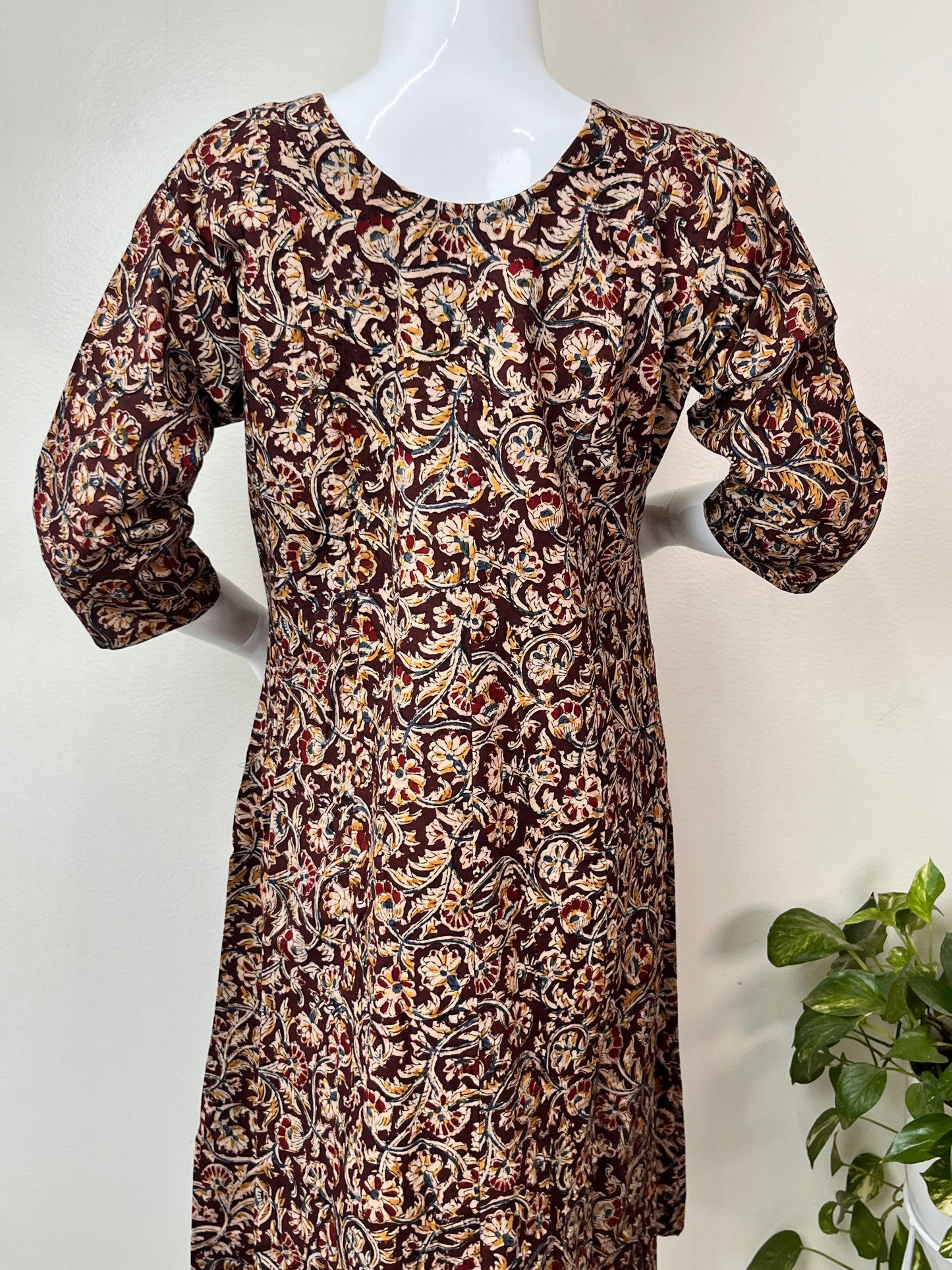 Kalamkari Printed Pure Cotton Maternity Kurti