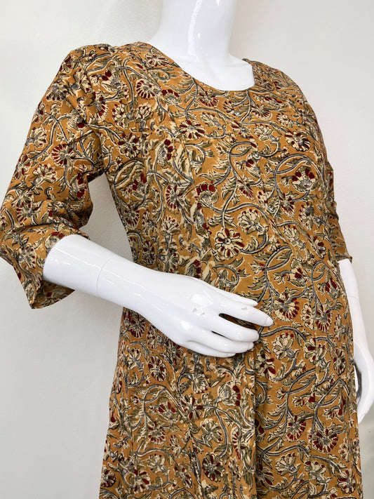 Pure Cotton Maternity Kurti with Easy Nursing Access
