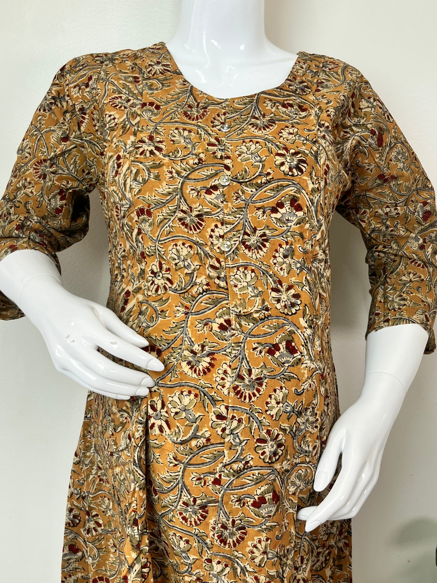 Pure Cotton Maternity Kurti with Easy Nursing Access