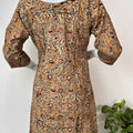 Pure Cotton Maternity Kurti with Easy Nursing Access