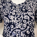 Navy Blue Soft and Breathable Pure Cotton Maternity Kurti