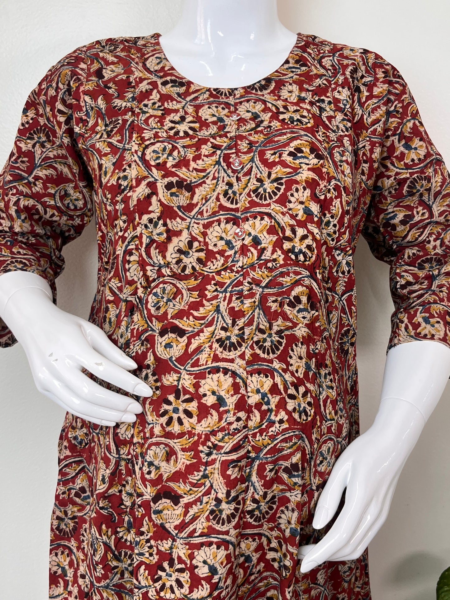 Brown Everyday Comfort Pure Cotton Pregnancy Kurti