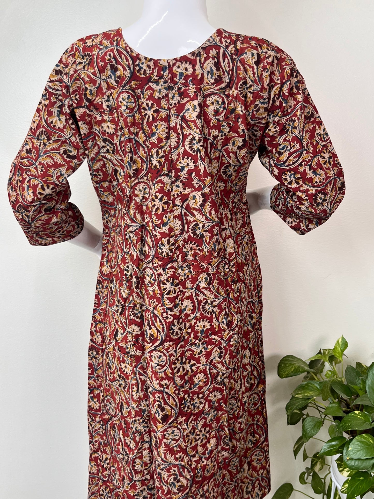 Brown Everyday Comfort Pure Cotton Pregnancy Kurti