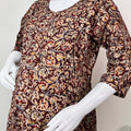Kalamkari Printed Pure Cotton Maternity Kurti
