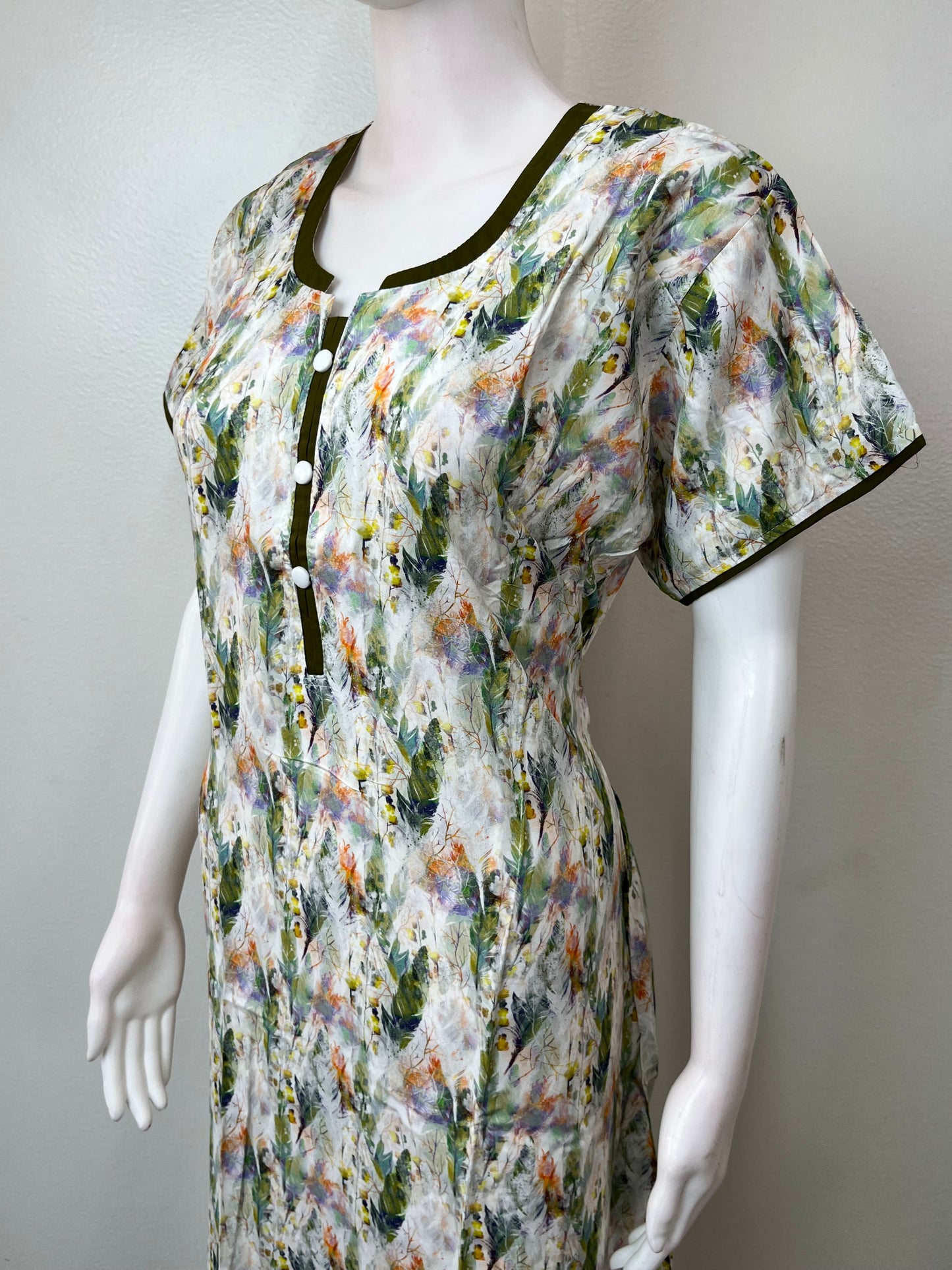 Green Premium Rayon Fabric Nightgown