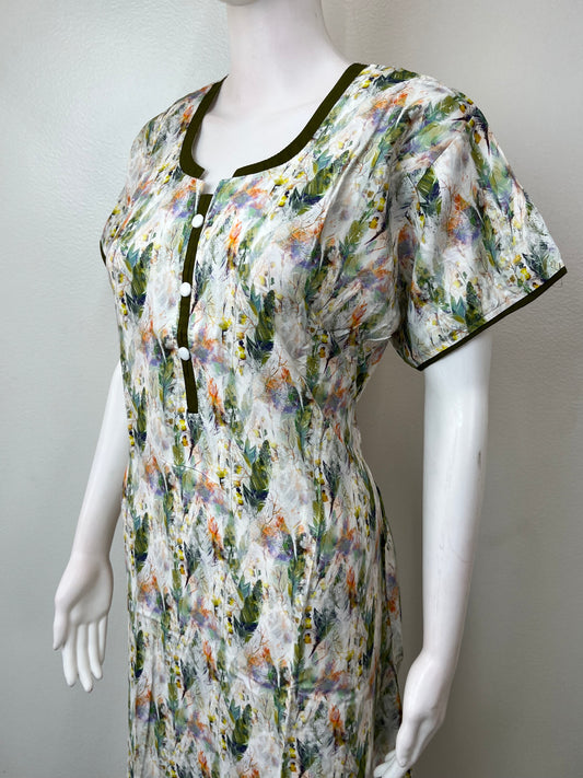 Green Premium Rayon Fabric Nightgown