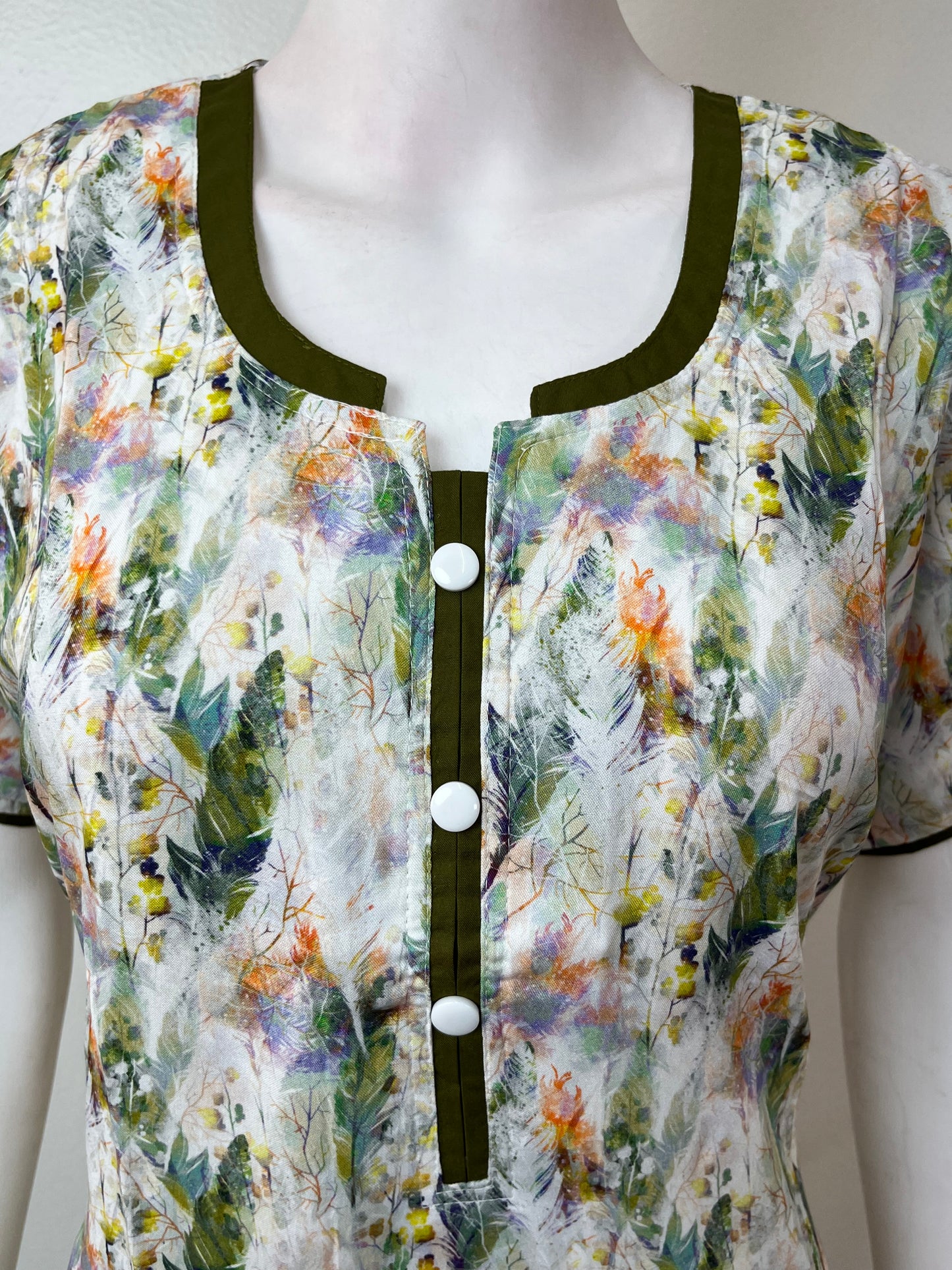 Green Premium Rayon Fabric Nightgown