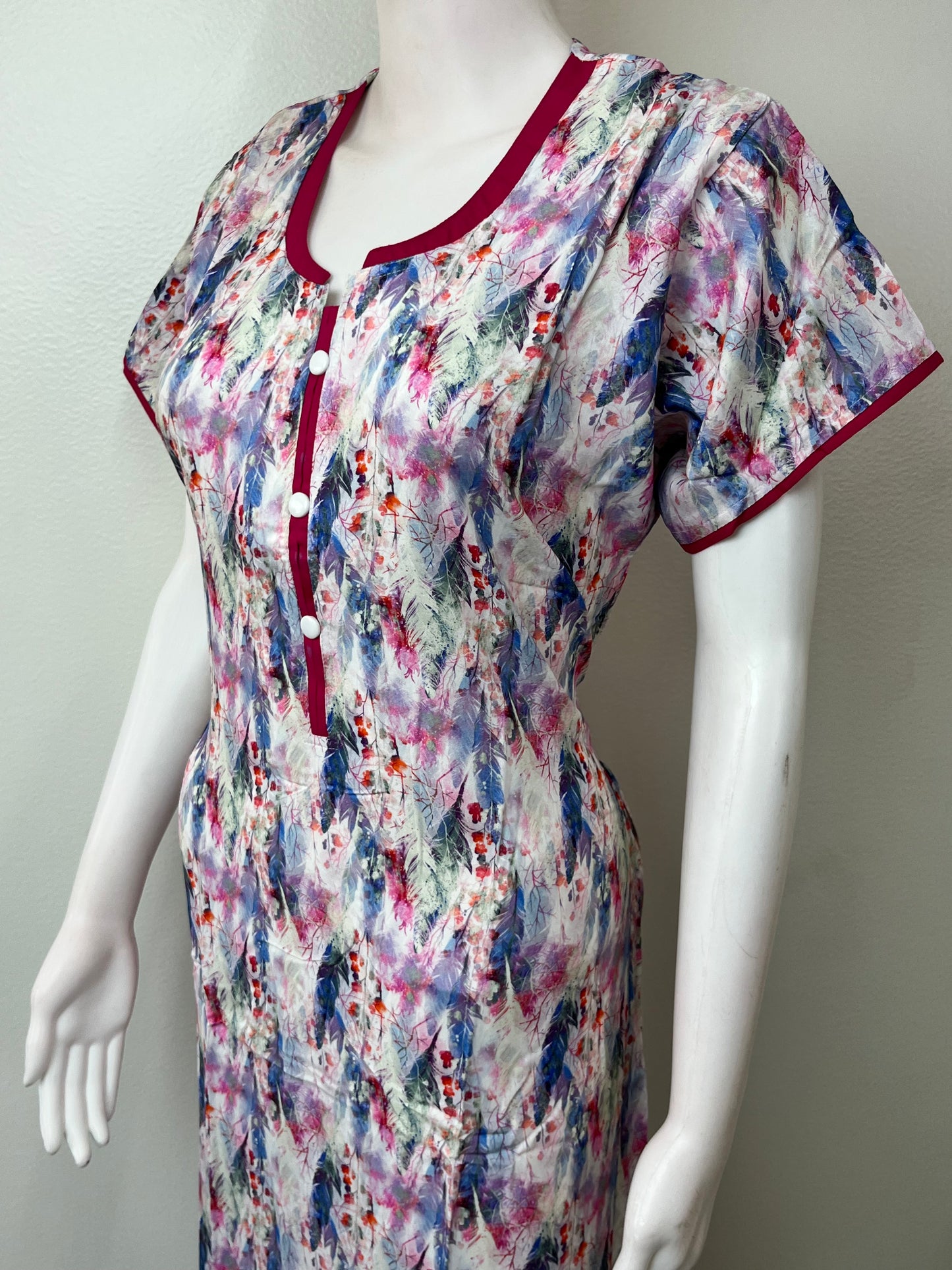 Printed Rayon Fabric Nighty