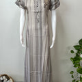 Grey Soft & Elegant Rayon Fabric Nighty