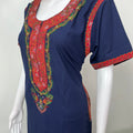 Navy Blue Delicate Embroidery Bizzylizzy Nightgown