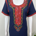Navy Blue Delicate Embroidery Bizzylizzy Nightgown