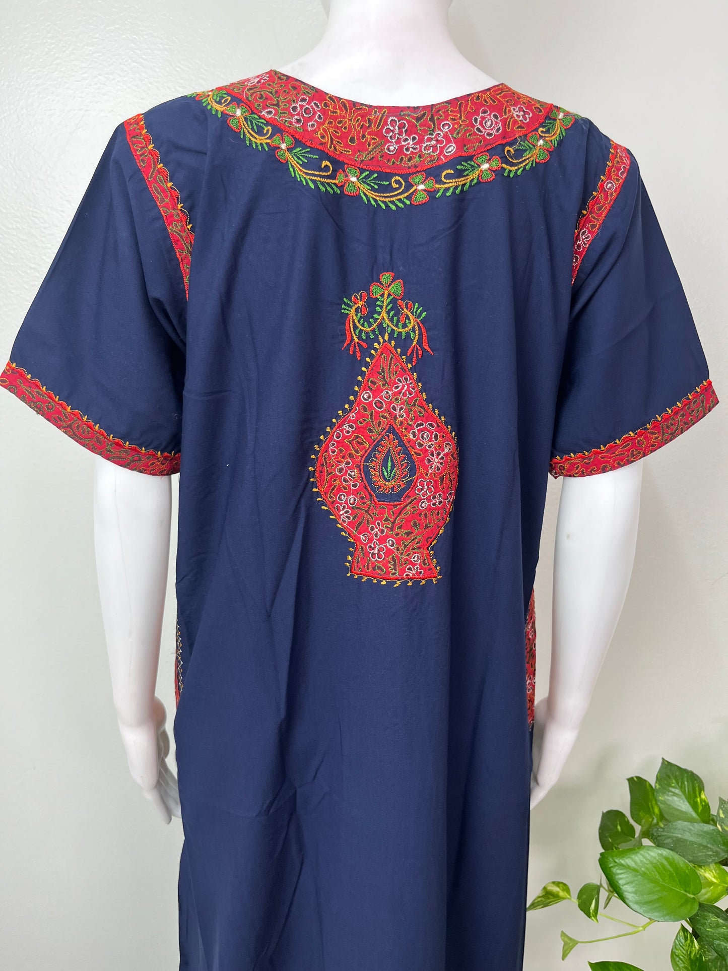 Navy Blue Delicate Embroidery Bizzylizzy Nightgown