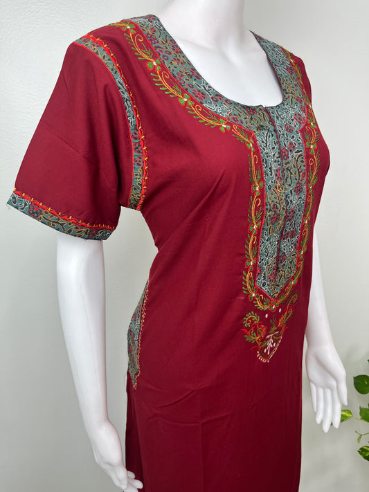 Maroon Soft & Stylish Bizzylizzy Nighty