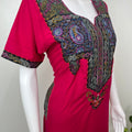 Hot Pink Graceful Bizzylizzy Nightgown with Embroidery