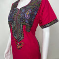 Hot Pink Graceful Bizzylizzy Nightgown with Embroidery