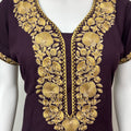 Purple Timeless Embroidered Bizzylizzy Nightgown