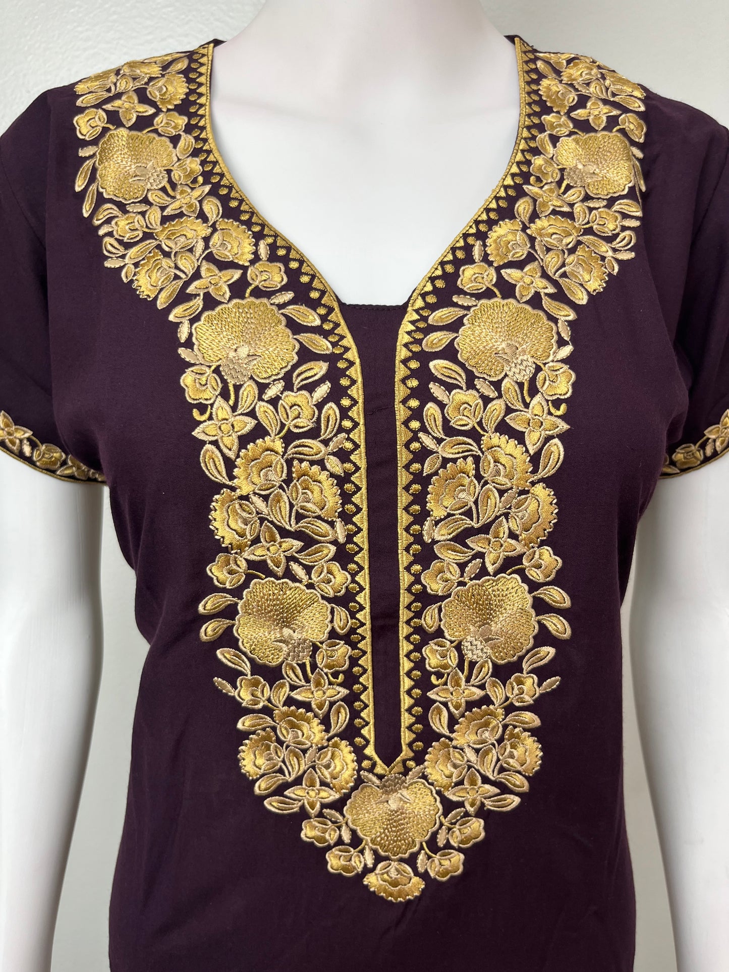 Purple Timeless Embroidered Bizzylizzy Nightgown