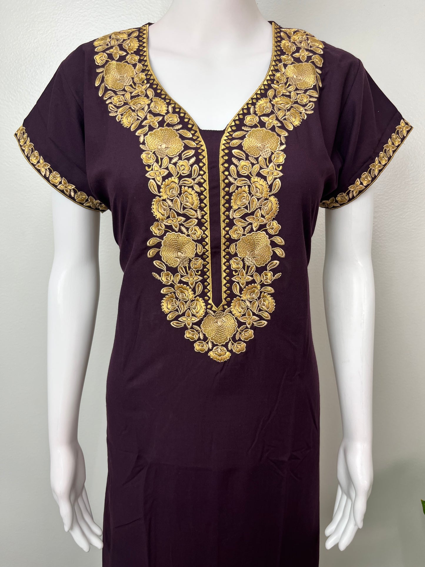 Purple Timeless Embroidered Bizzylizzy Nightgown