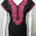 Black Delicate Embroidery Bizzylizzy Nighty
