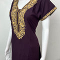 Purple Timeless Embroidered Bizzylizzy Nightgown