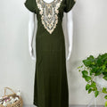 Bottle Green Elegant Comfort Bizzylizzy Nightgown