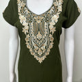 Bottle Green Elegant Comfort Bizzylizzy Nightgown