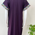 Wine Premium Bizzylizzy Embroidered Nightgown