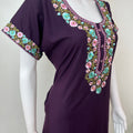 Wine Premium Bizzylizzy Embroidered Nightgown