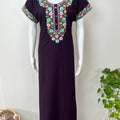 Wine Premium Bizzylizzy Embroidered Nightgown
