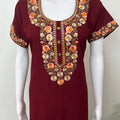 Maroon Classic Charm Bizzylizzy Nighty