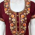 Maroon Classic Charm Bizzylizzy Nighty