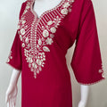 Red Classic Charm Long Sleeves Bizzylizzy Nighty