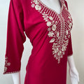 Red Classic Charm Long Sleeves Bizzylizzy Nighty