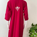 Red Classic Charm Long Sleeves Bizzylizzy Nighty