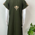 Bottle Green Delicate Embroidery BizzyLizzy Nightgown