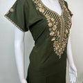 Bottle Green Delicate Embroidery BizzyLizzy Nightgown