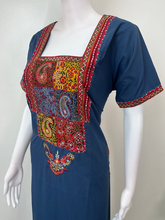 Teal Timeless Embroidered Bizzylizzy Nightgown