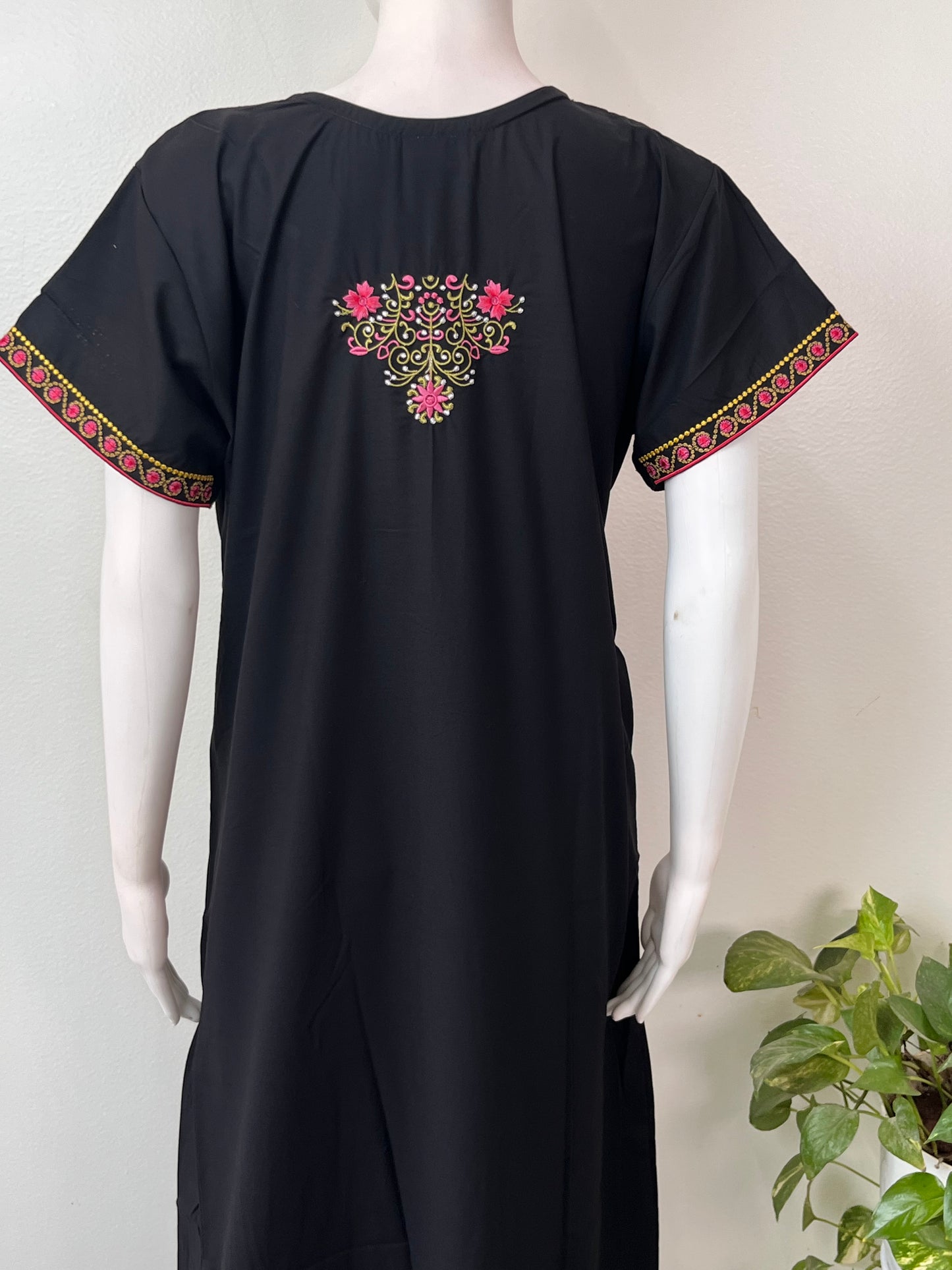 Black Breathable Elegance Bizzylizzy Nightgown