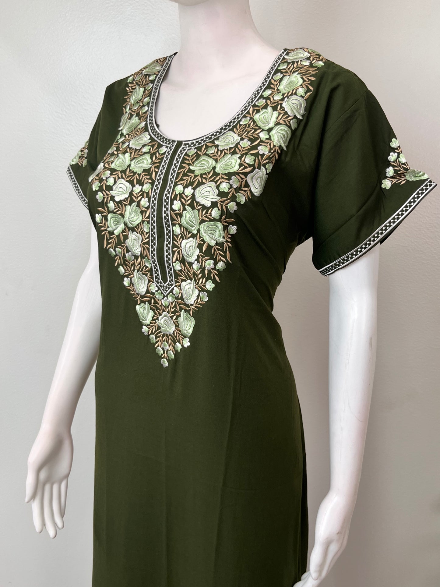 Bottle Green Soft & Stylish Bizzylizzy Nighty