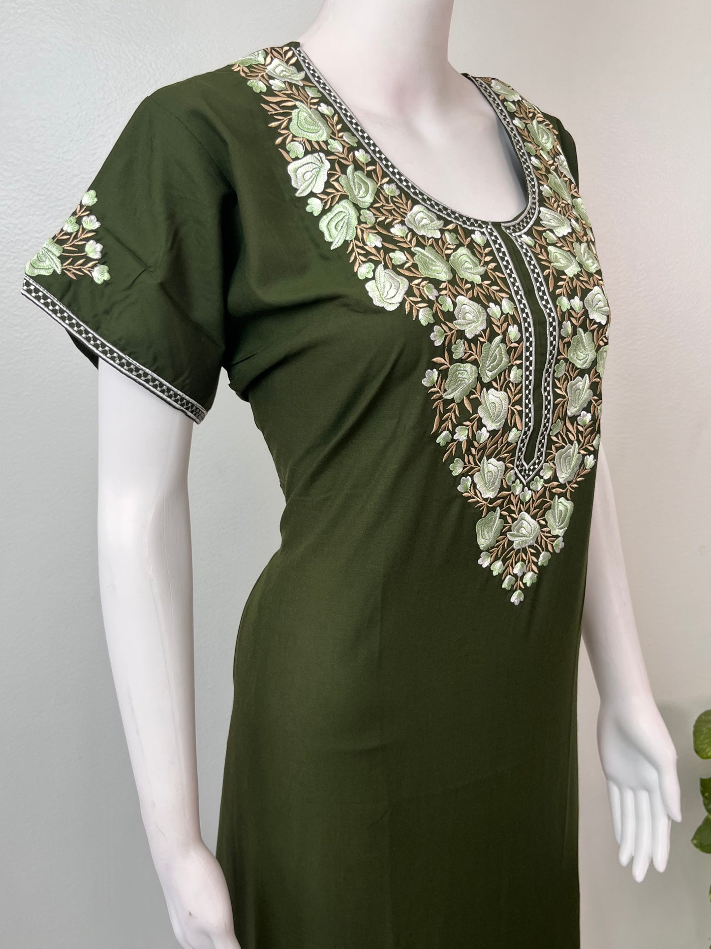 Bottle Green Soft & Stylish Bizzylizzy Nighty